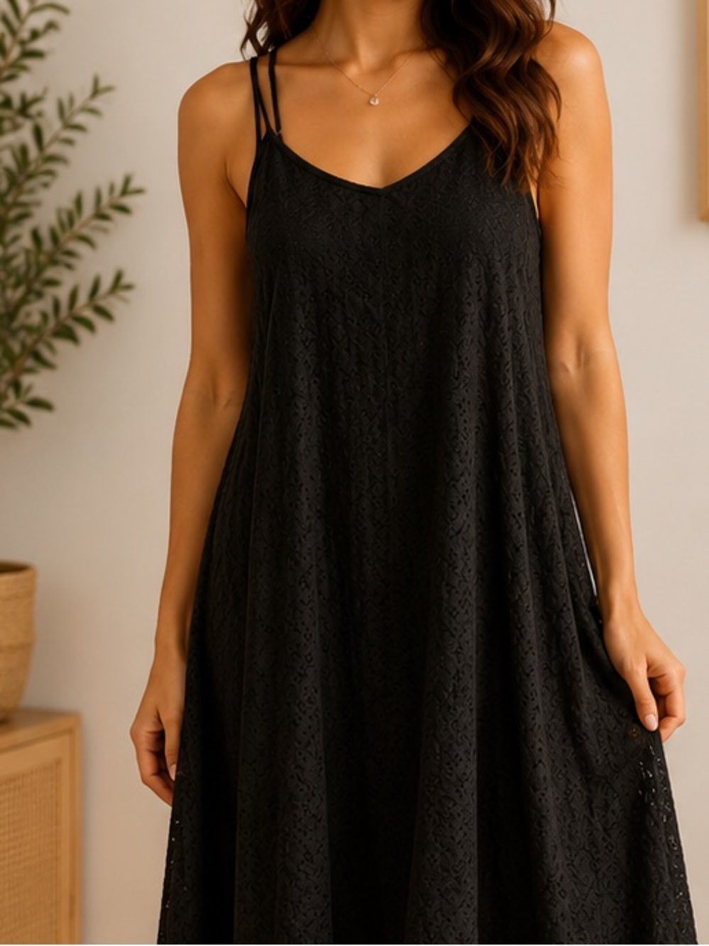 NWOT Black Staples Dress